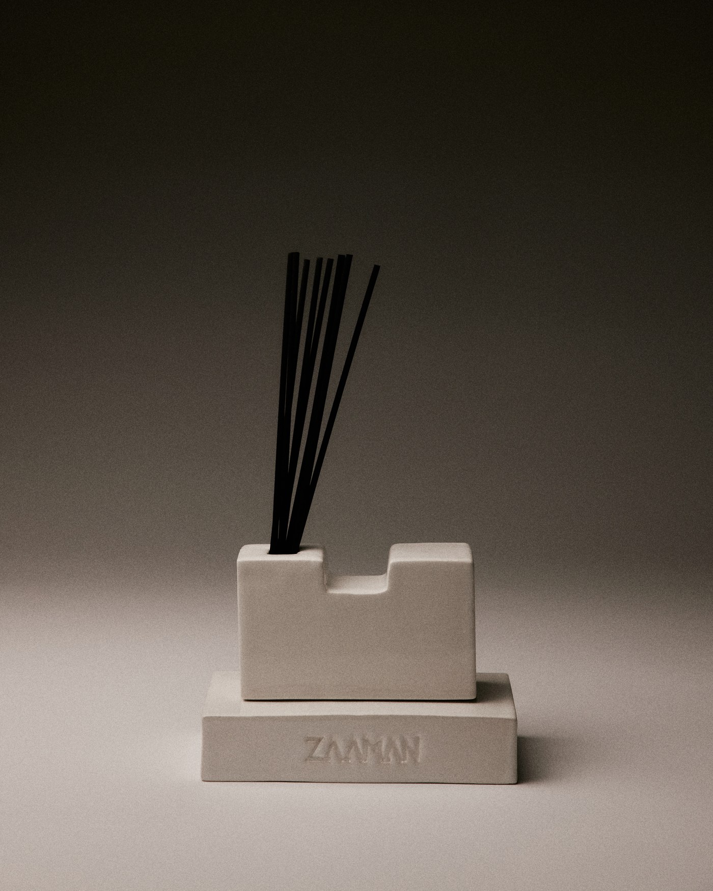Zaaman Sandcastle ceramic vessel, white glossy finish