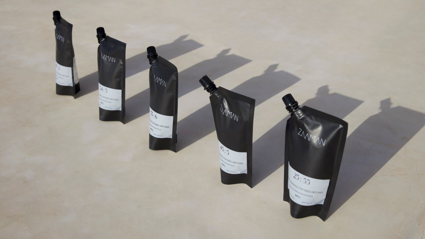 Zaaman five reed diffuser fragrance editions, outdoor shot